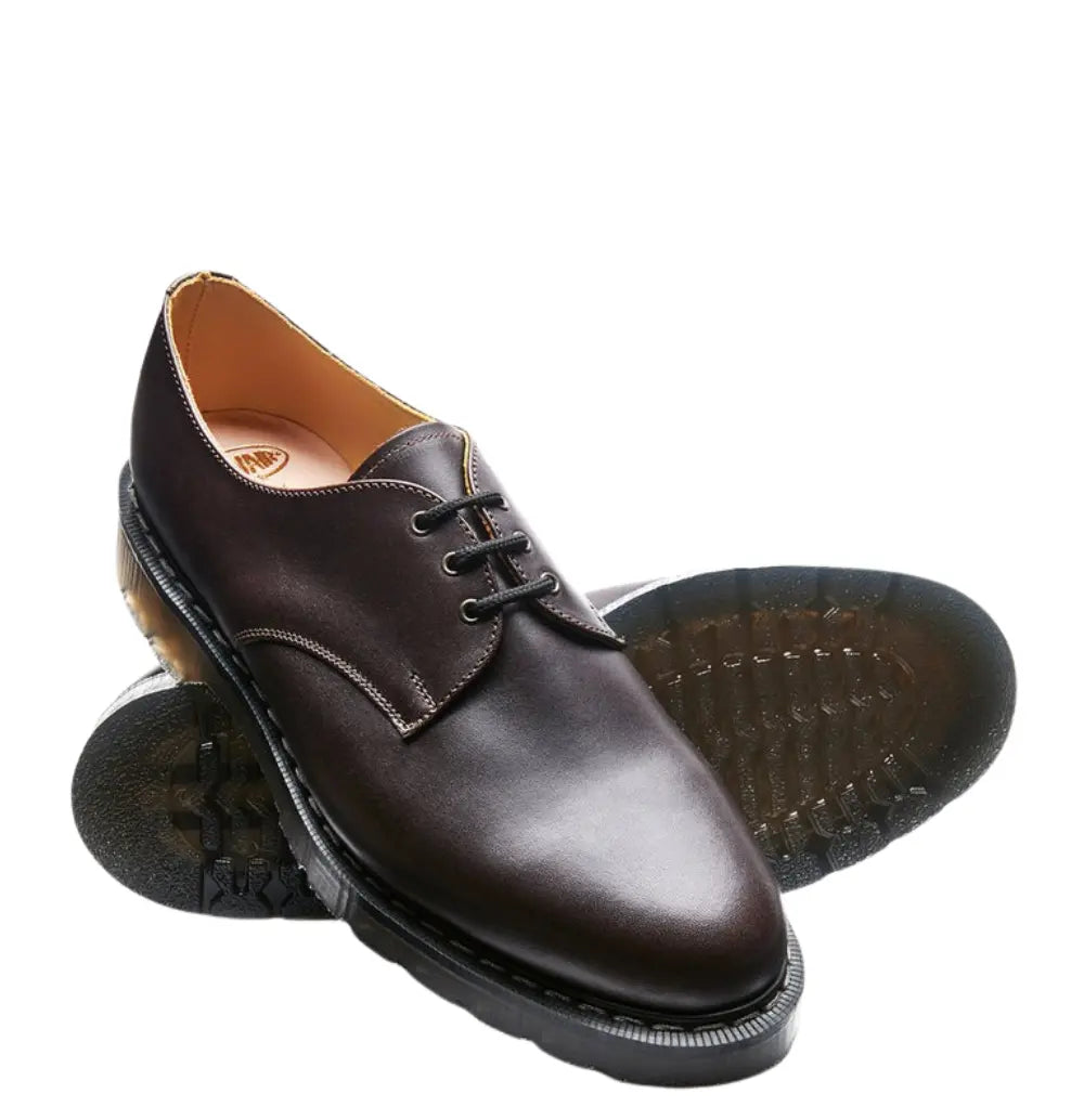 Solovair Gibson Shoe - Dark Brown Greasy