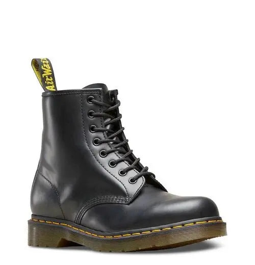1460 Black Smooth Leather 8-Eye Boots