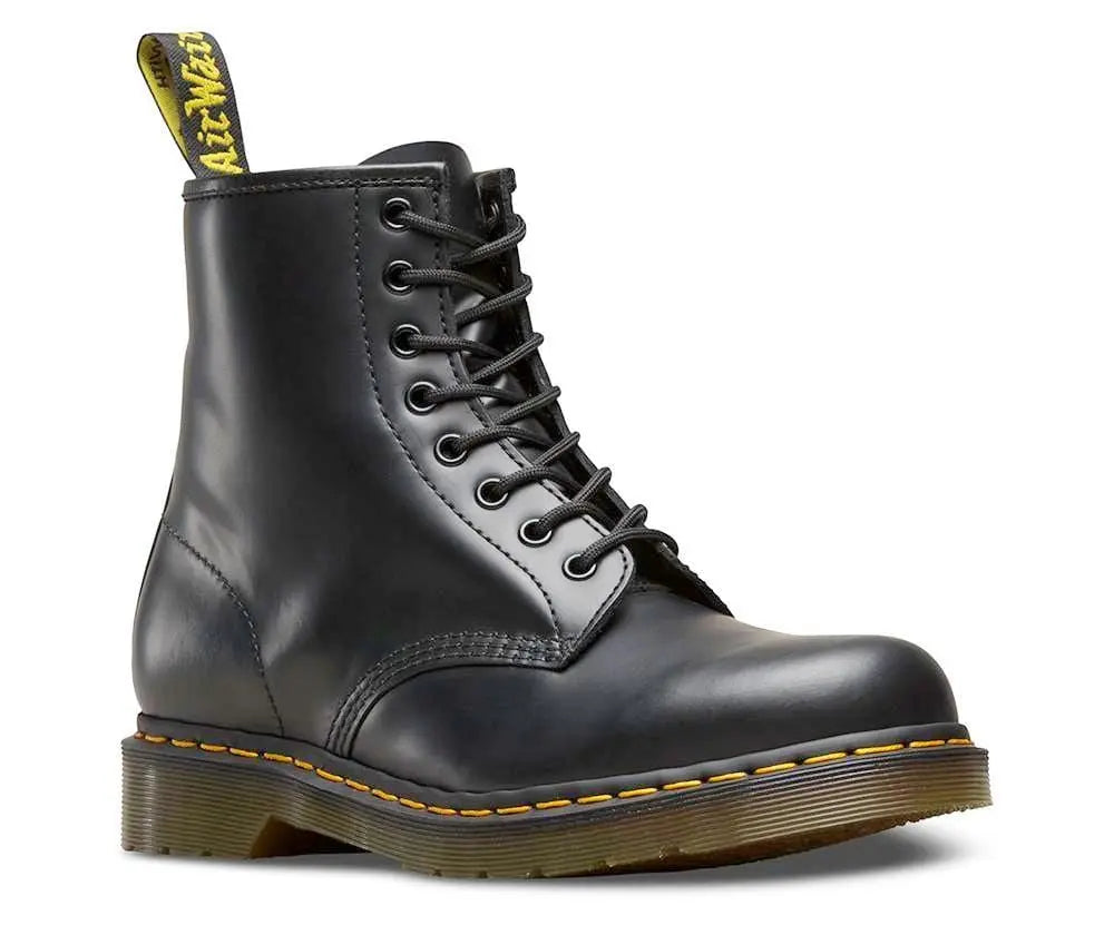 1460 Black Smooth Leather 8-Eye Boots