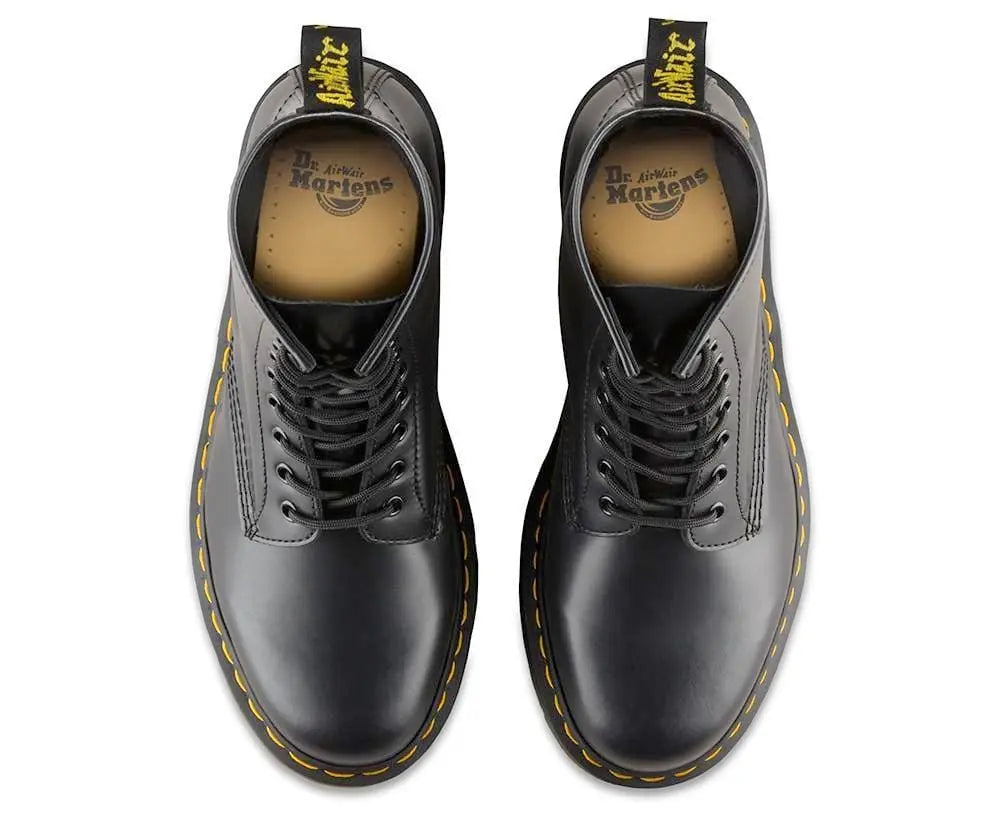 1460 Black Smooth Leather 8-Eye Boots