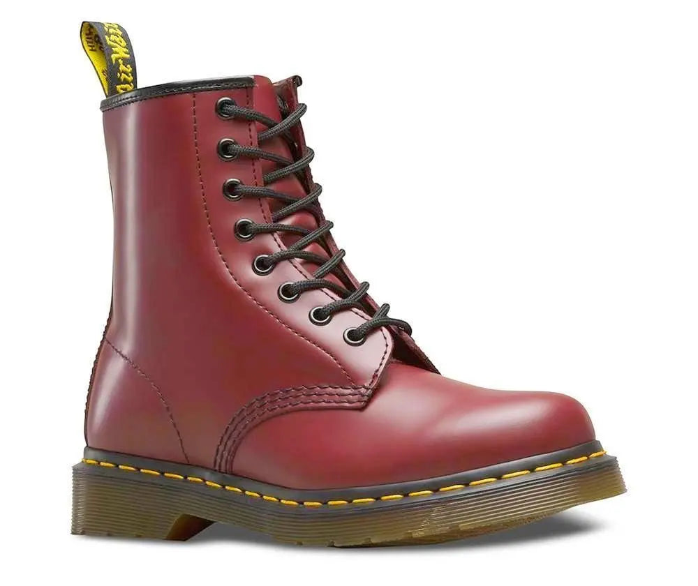 Dr Martens 1460 Cherry Smooth 8-Eye Leather Boots