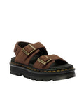 Zebzag - Sepia Brown Nubuck - Adjustable Womans Sandal