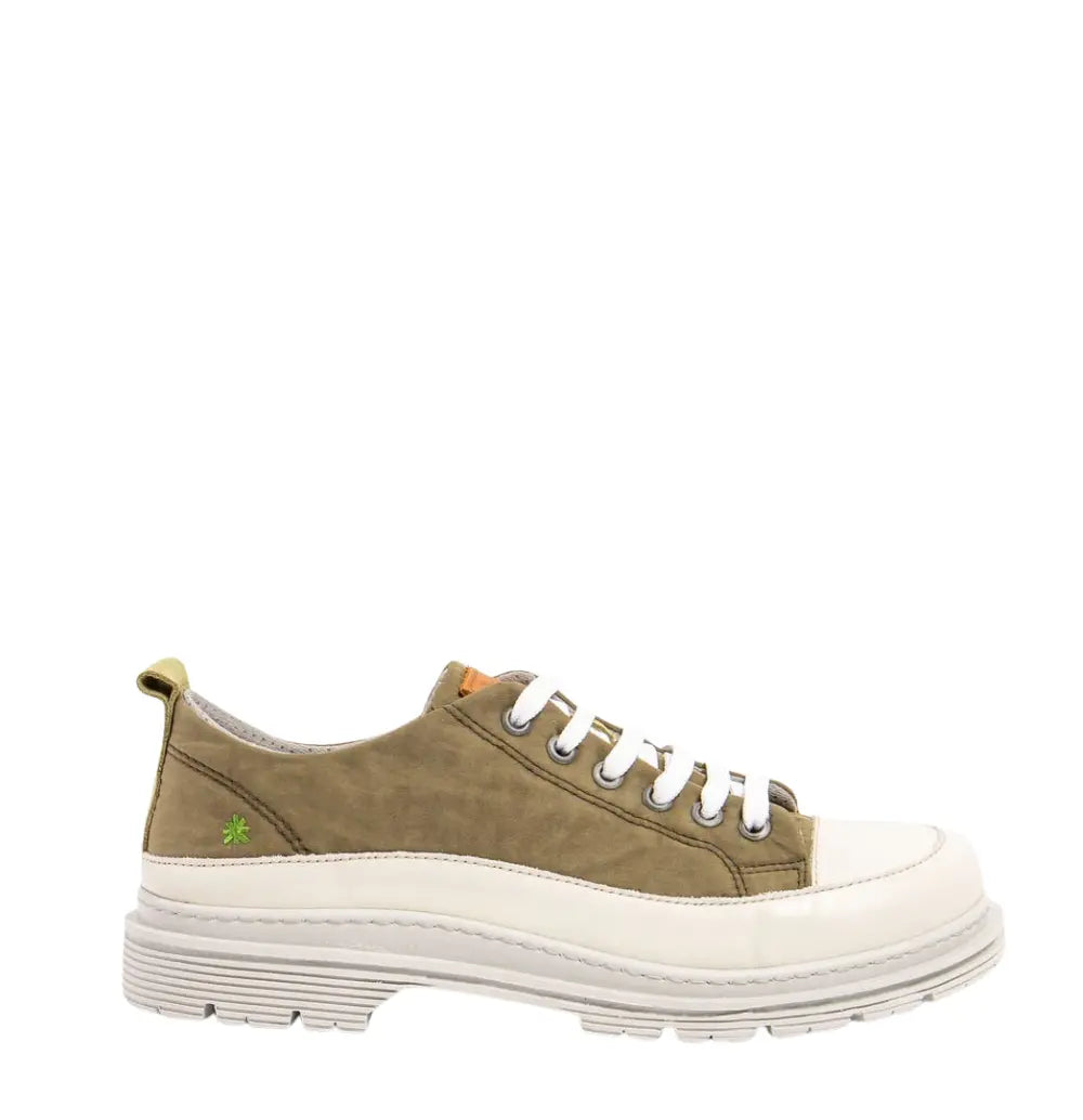 Birmingham Nylon Platform Shoes - Salvia Green