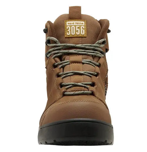 3056 Brown - Side Zip Safety Boot