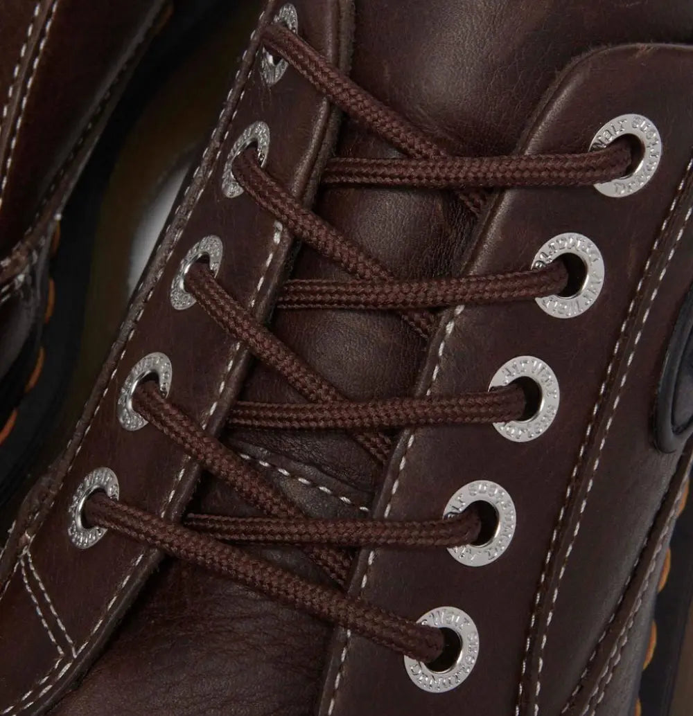 Buzz 5 Eye Shoes in Grizzly Leather - Brown