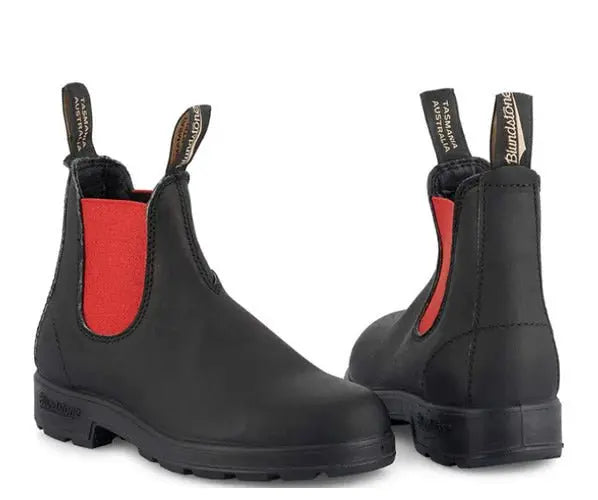 508 - Black/Red Boots