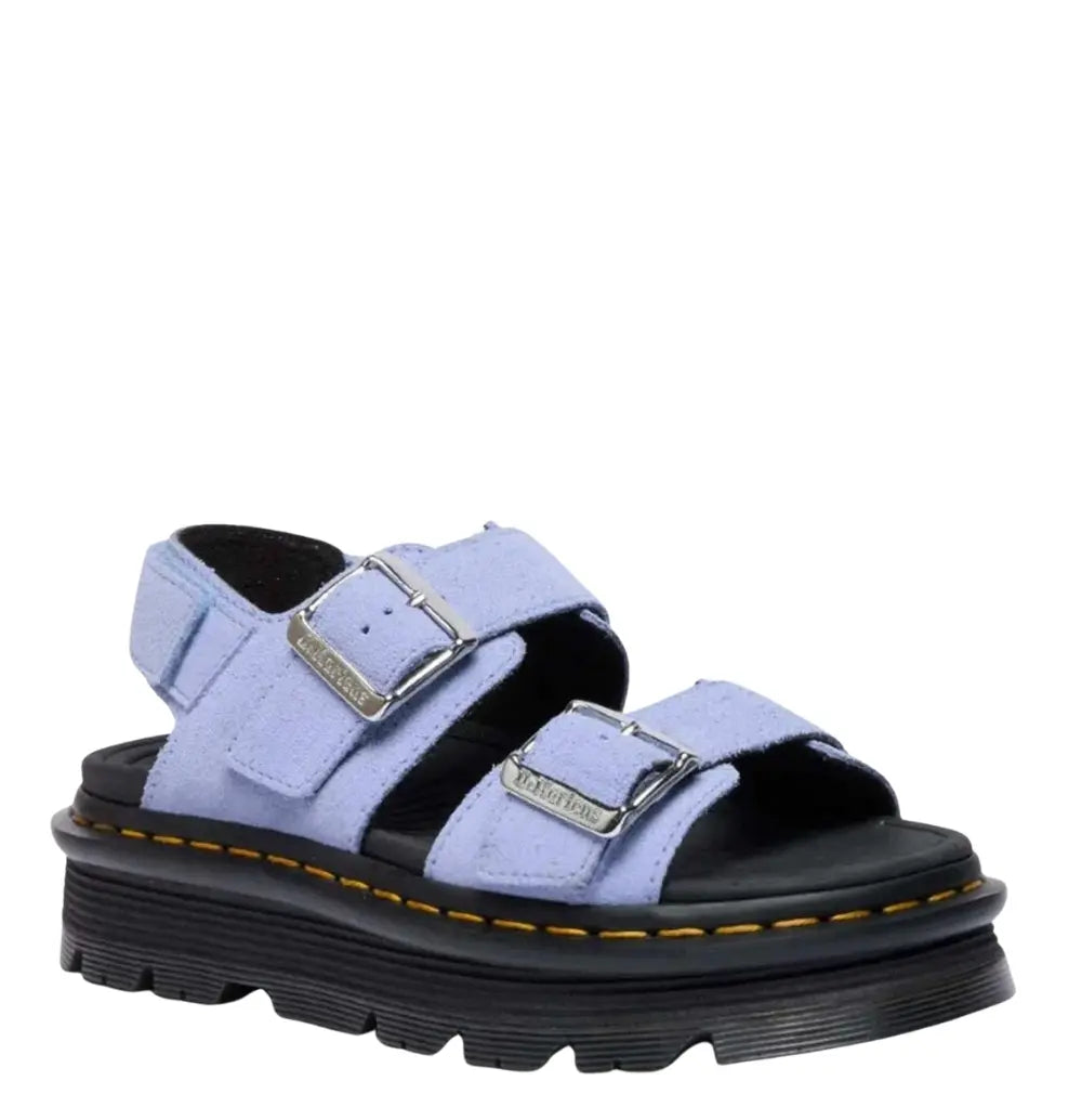 Zebzag Sandal - Cornflower Blue Suede