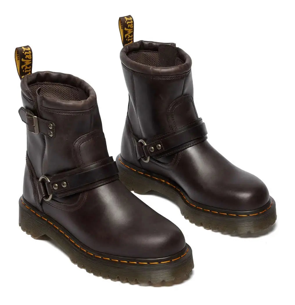 Anistone Harness Biker Boot - Gaucho Brown Leather