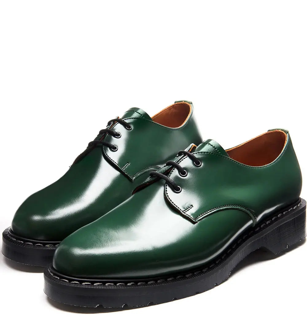 Solovair Gibson Shoe - Green Hi-Shine