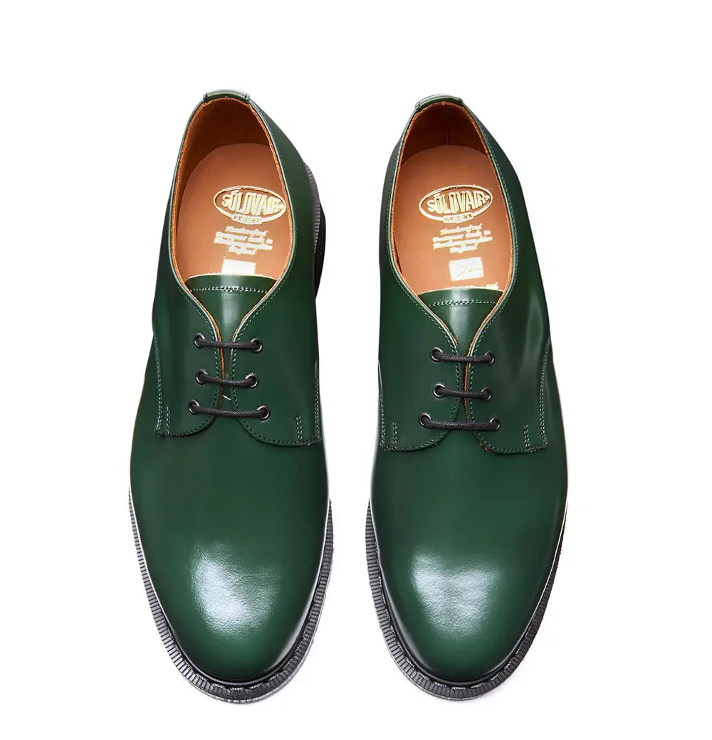 Solovair Gibson Shoe - Green Hi-Shine