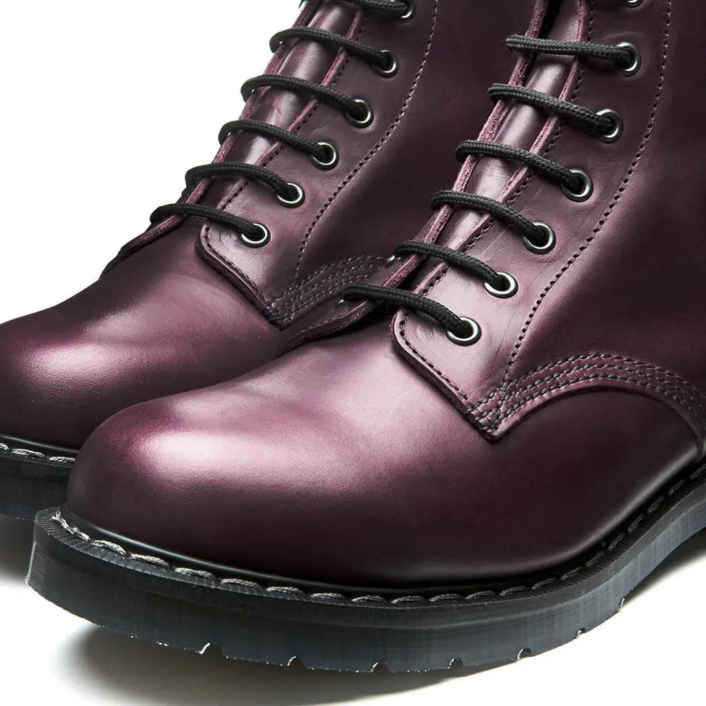 Solovair Derby Boot - Gaucho Burgundy Leather