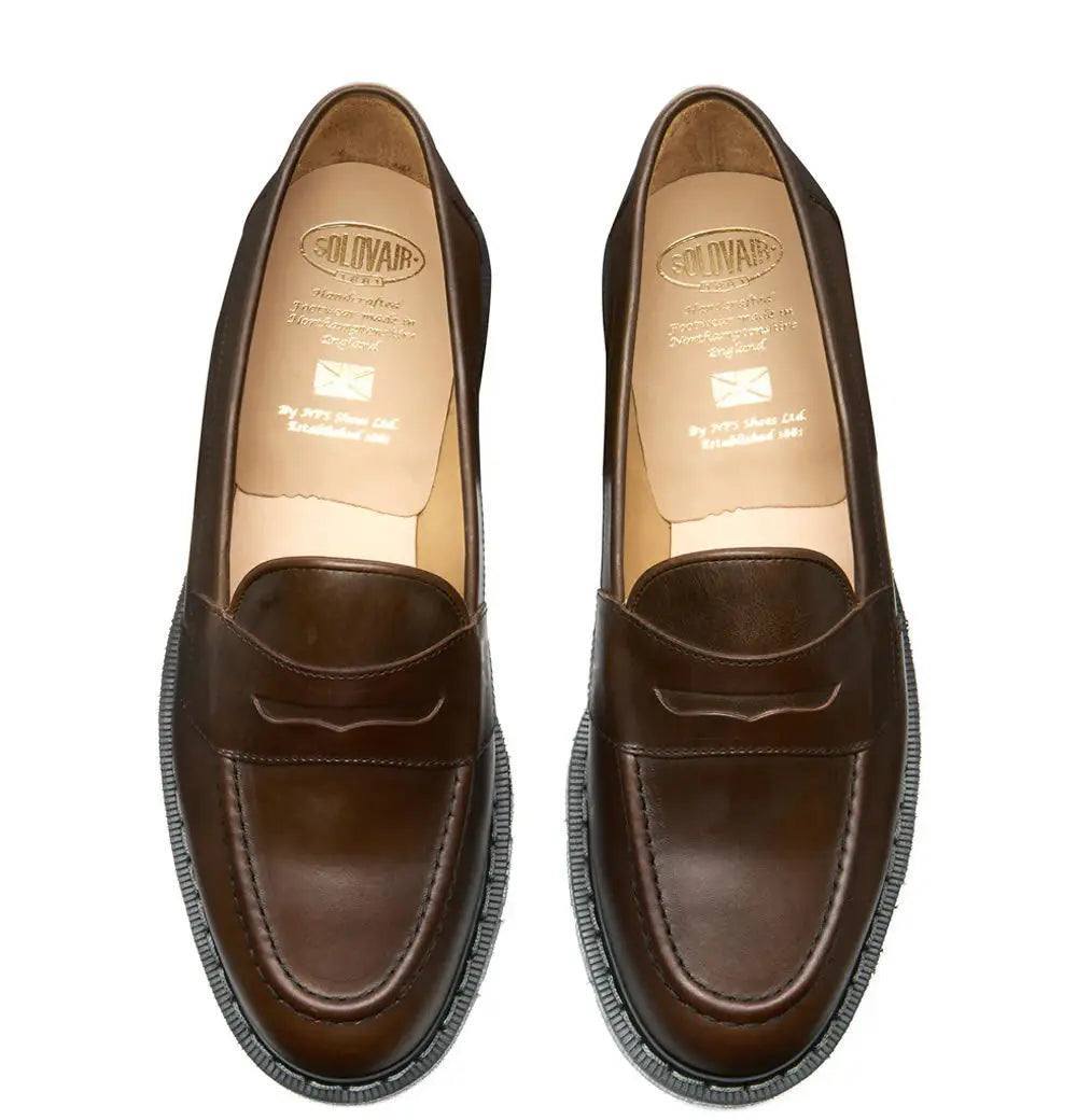 Solovair Penny Loafer - Gaucho Crazy Horse