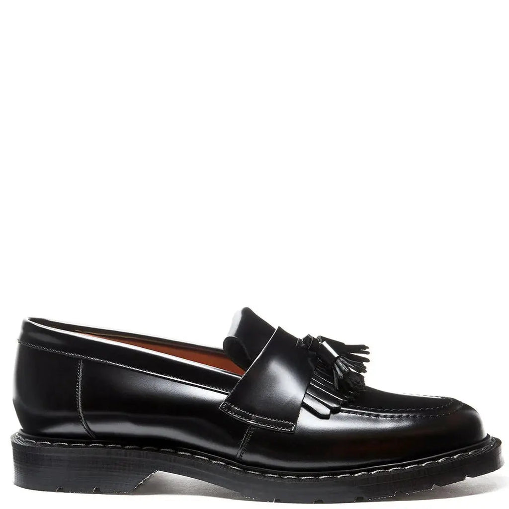 Solovair Tassel Loafer - Black Leather Shoes