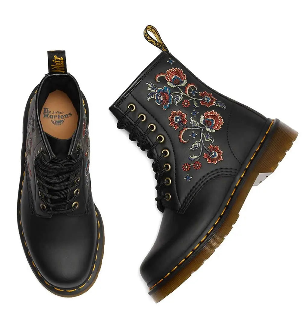 1460 Vonda 8-Eye Leather Floral Boot