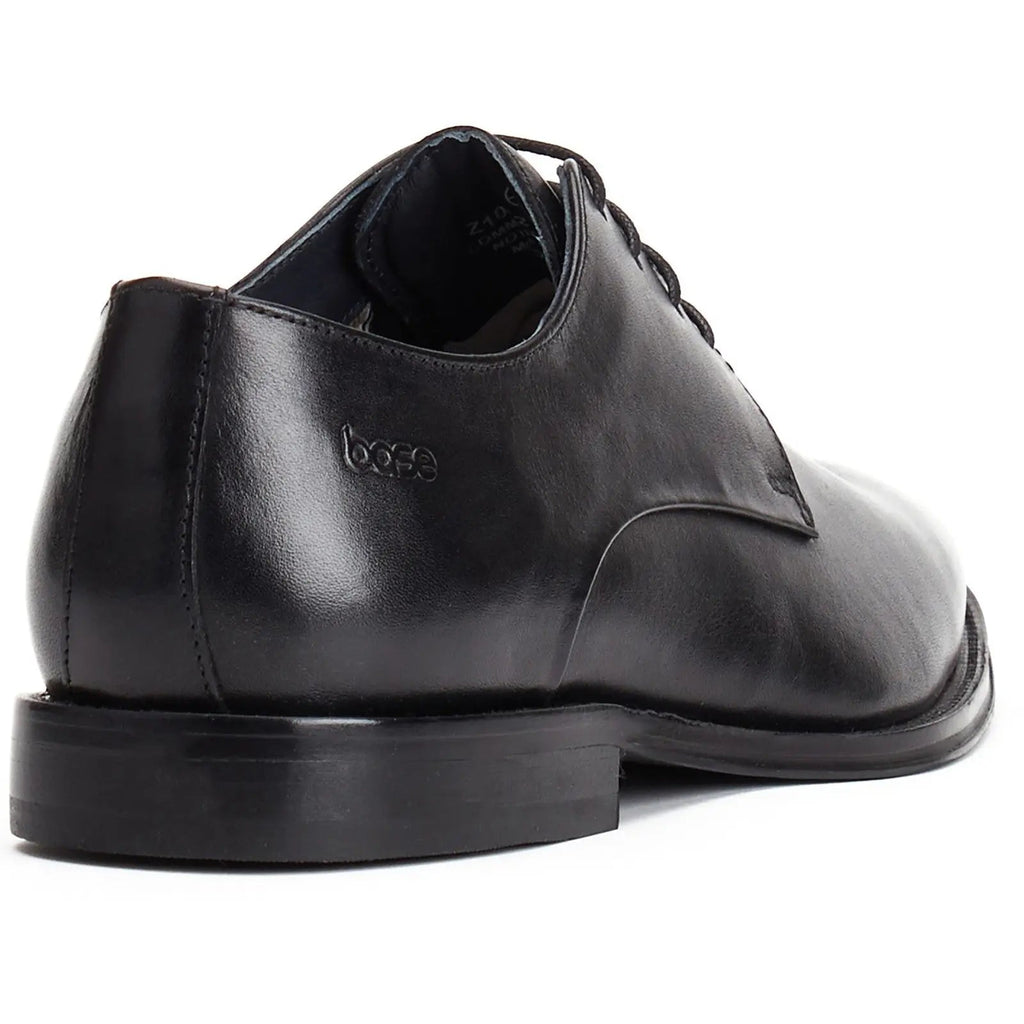 Base London Marley Plain Toe Derby Shoe - Black
