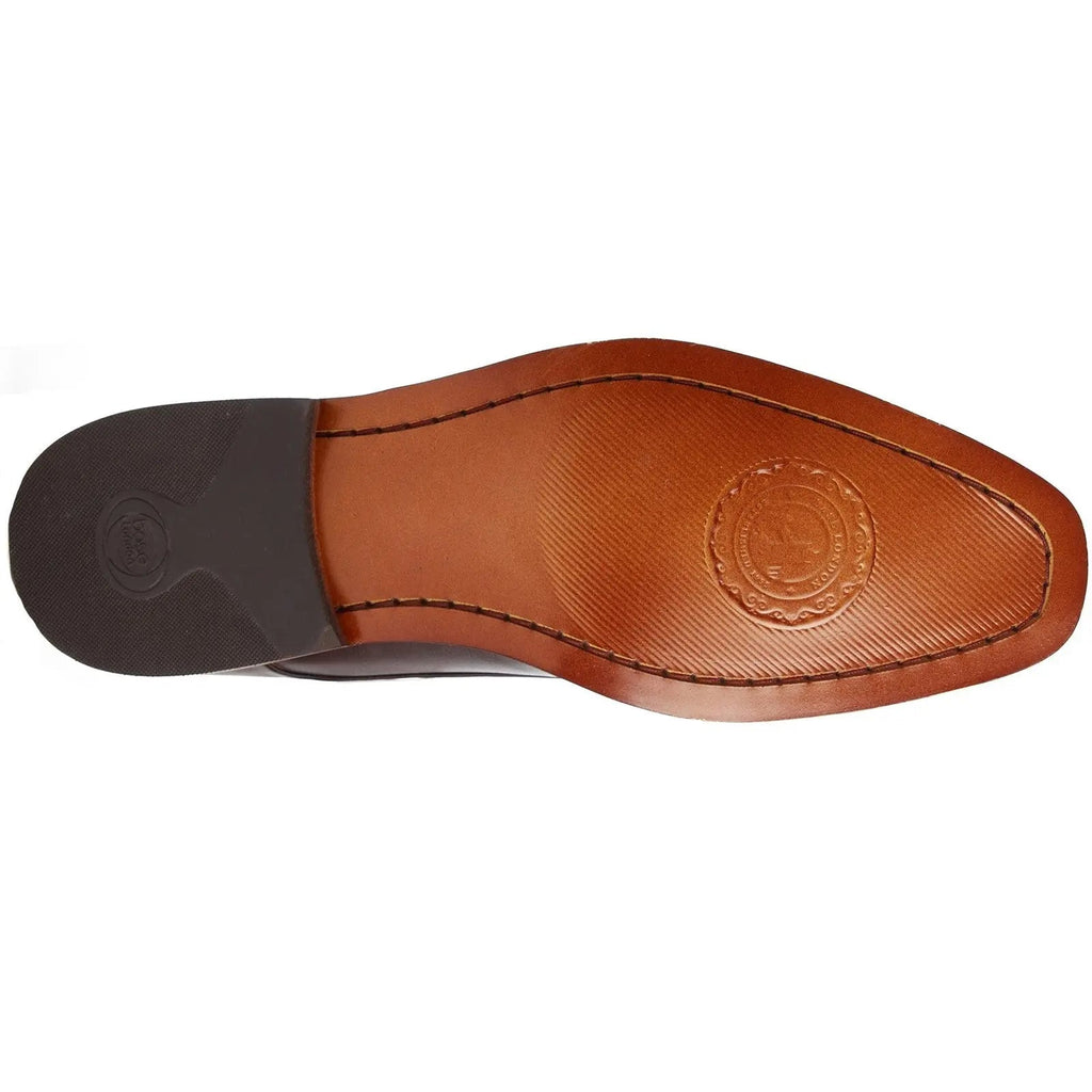 Base London Marley Plain Toe Derby Shoe - Brown