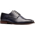 Base London Marley Plain Toe Derby Shoe - Navy