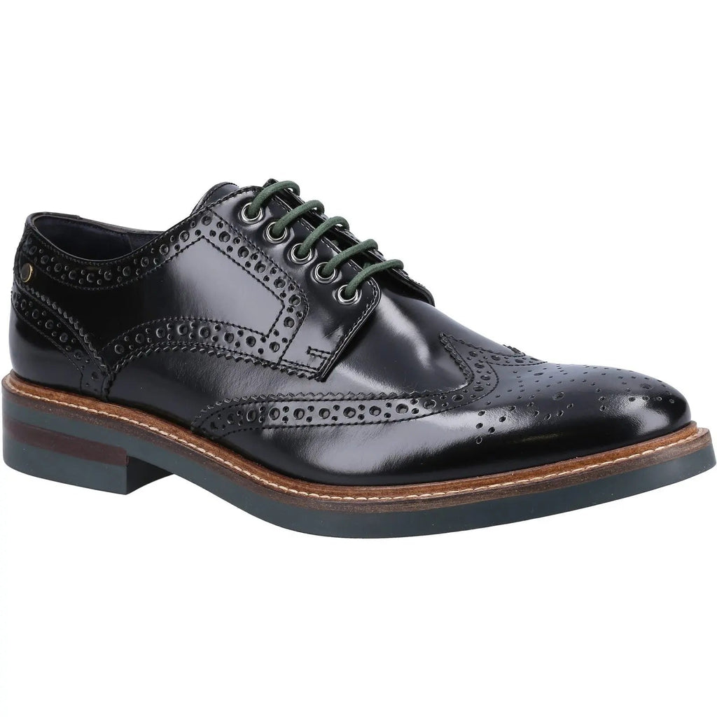 Base London Woburn Excel Brogue - Black