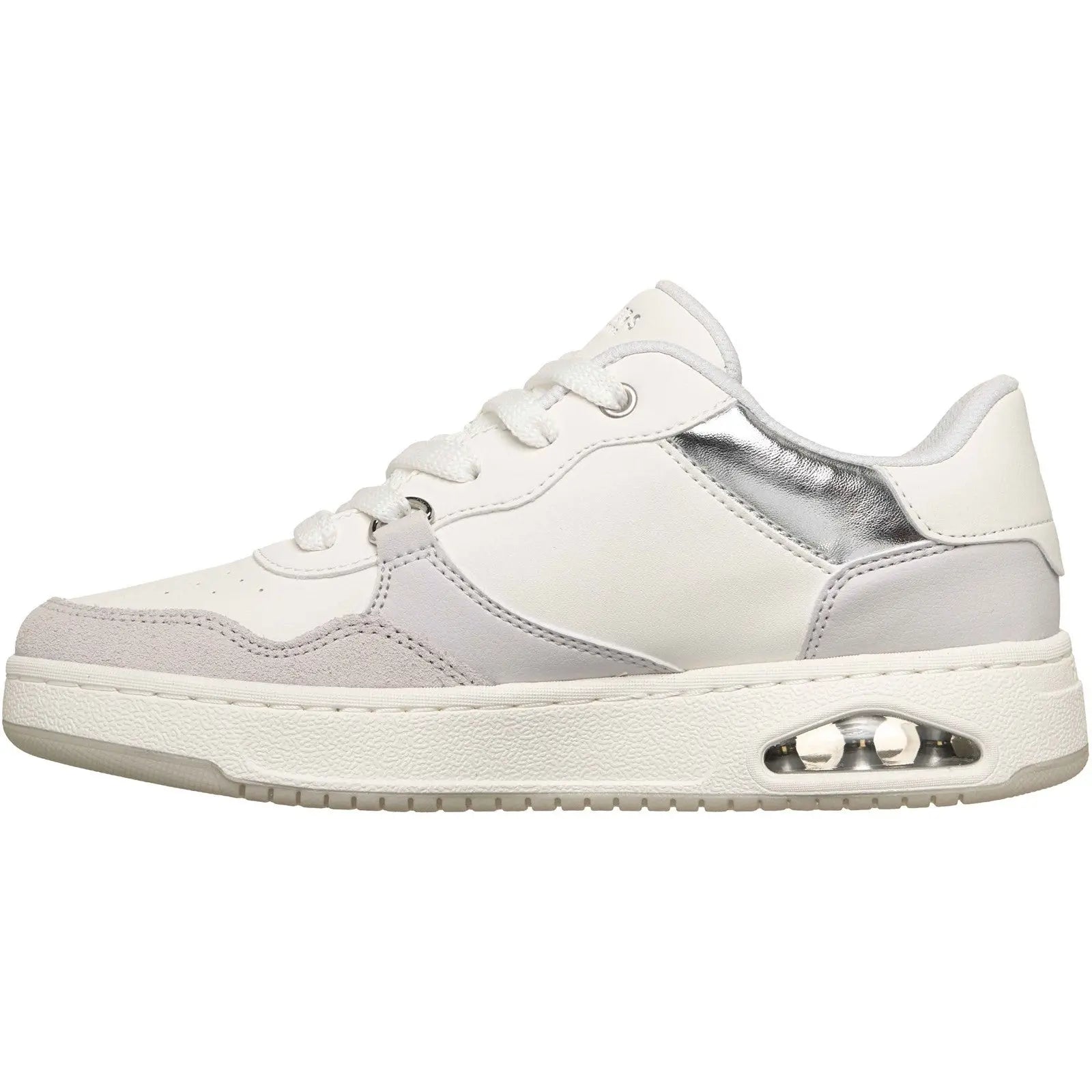 Skechers UNO CTL Subtle Shimmer Court Trainers