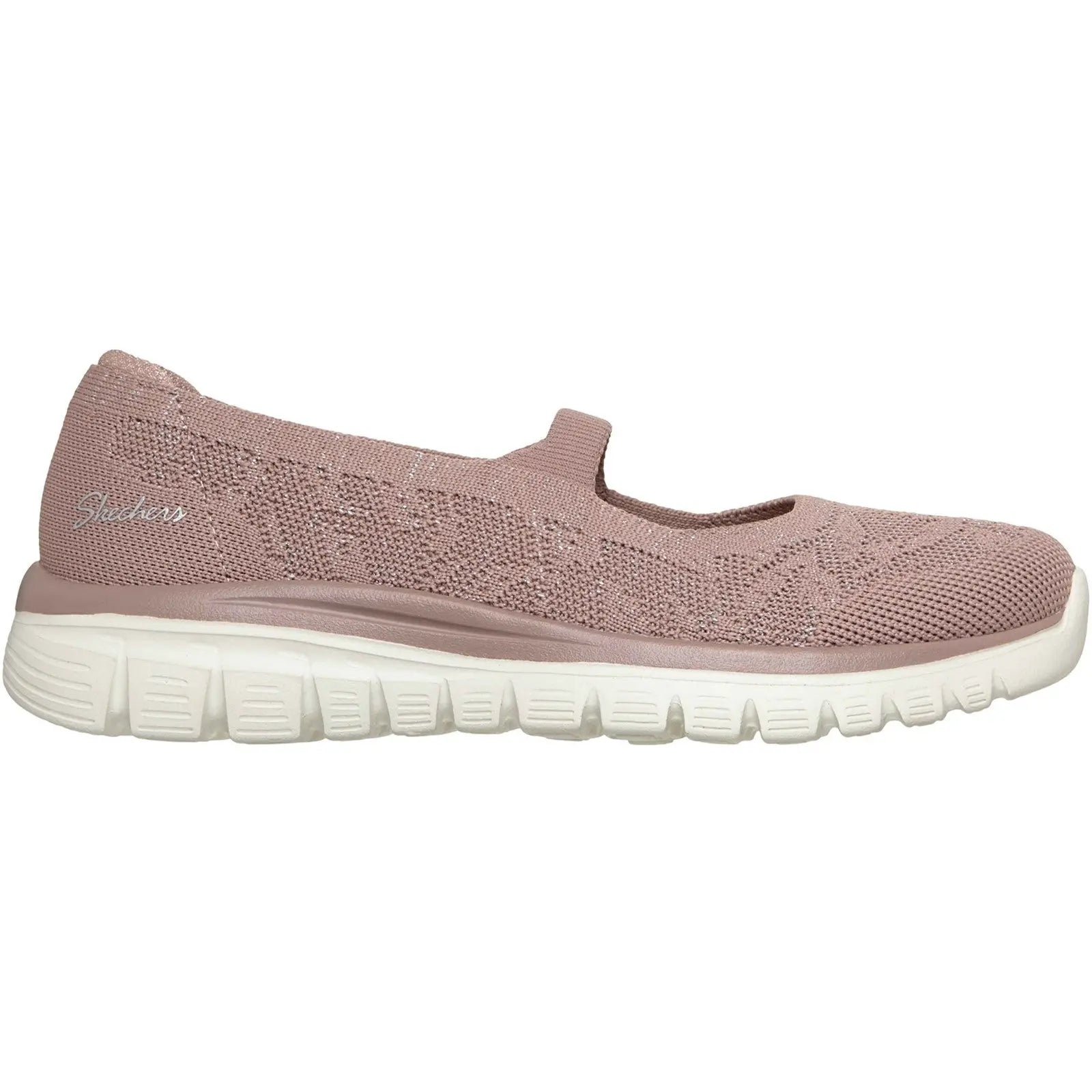 Skechers Graceful Shimmer Knit Mary Jane Slip-On