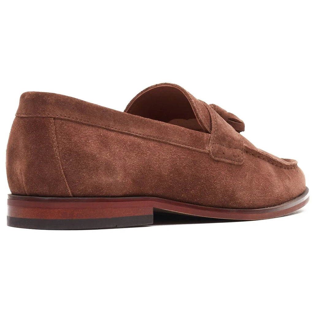Base London Flint Tassel Loafer - Brown Suede