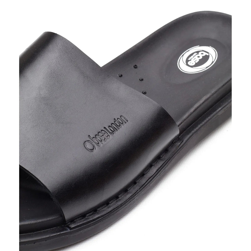 Base London Albany Slide Sandal - Black