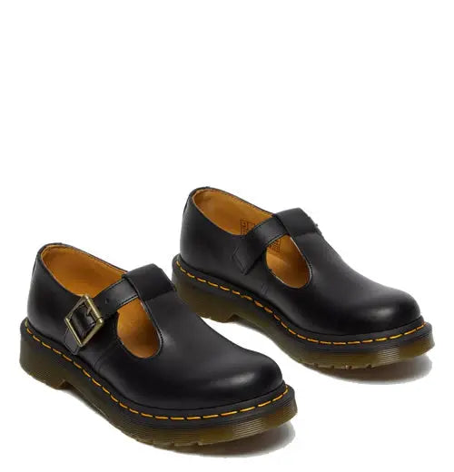 Polley - Black Smooth Leather Shoes