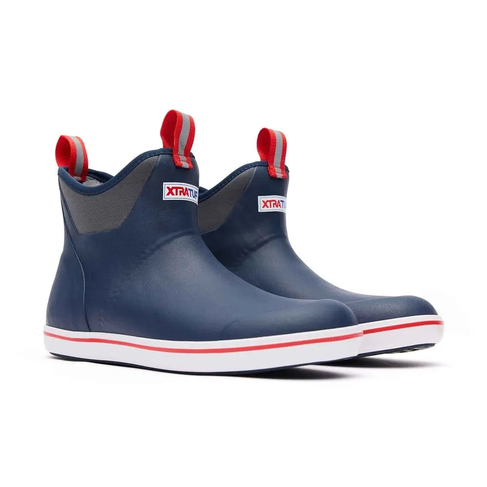 Xtratuf Ankle Deck Boot – Navy/Red